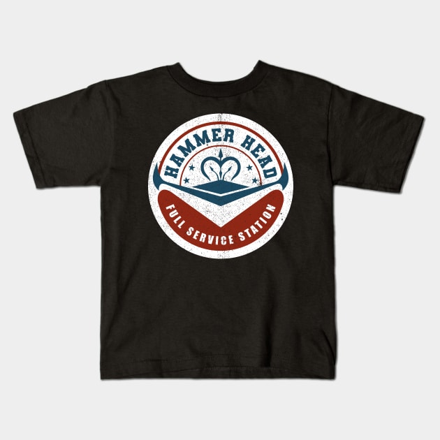 Hammer Head Full Service Station Kids T-Shirt by Sachpica